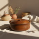 Wooden Bowl with Lid Large